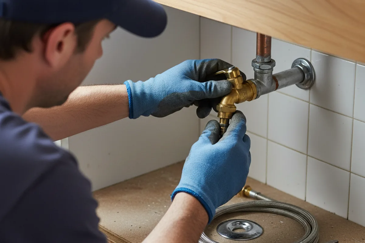 Shutoff valve and fitting work during Faucet and Fixture Repair in Barrytown